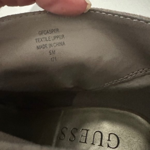 Guess Suede Casper Peeptoe Ankle Booties Size 6 - Picture 8 of 10